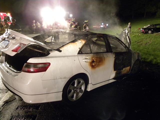 PIAA and car fire  I-684 